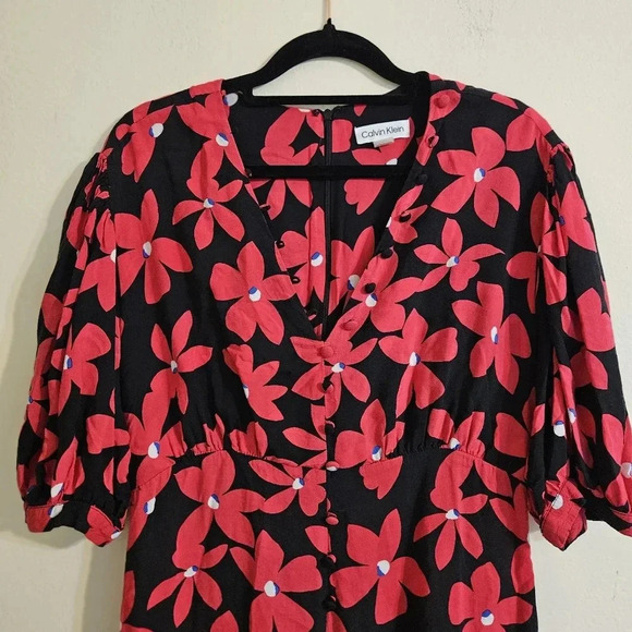 Calvin Klein Floral Mini Dress - Picture 5 of 7